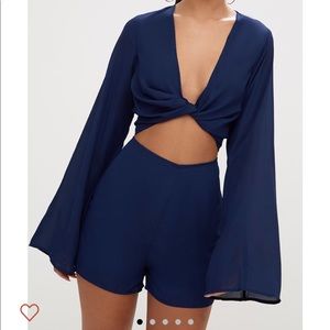 Navy Blue Romper